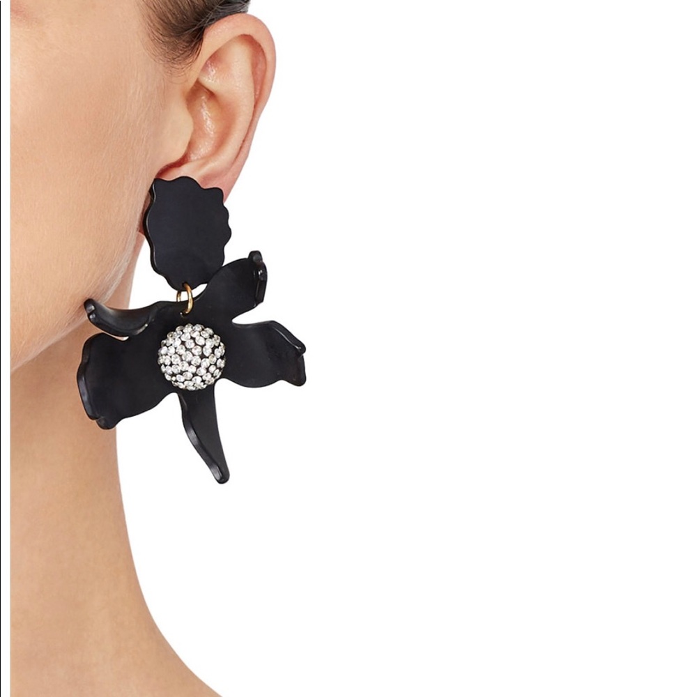 Black Resin Earrings